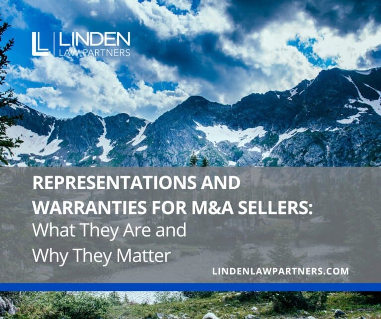 REPRESENTATIONS AND WARRANTIES FOR M&A SELLERS