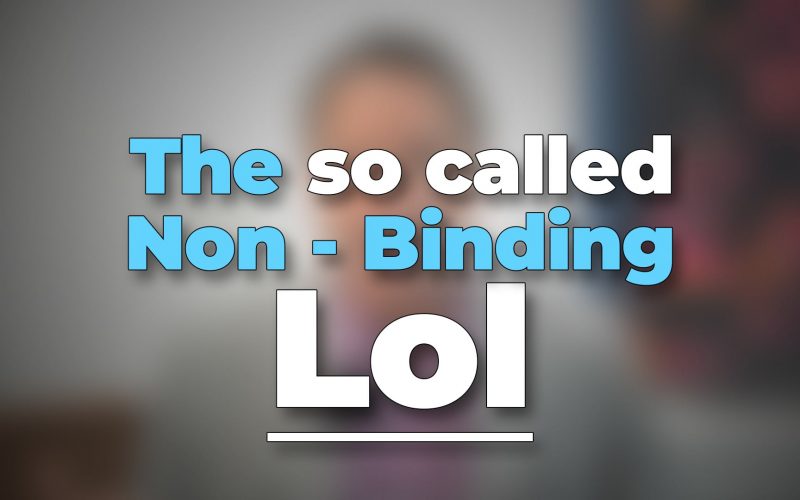 The so Called Non-Binding LOI